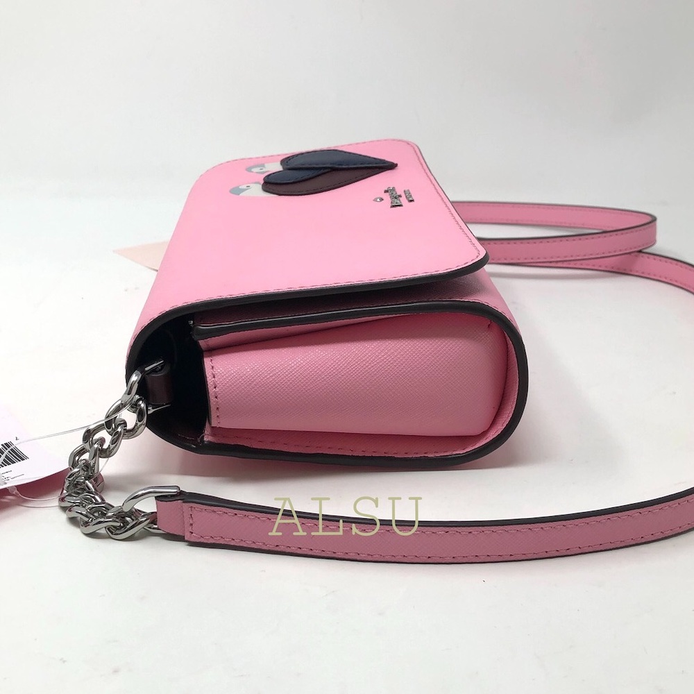Kate ♠️Spade Small Flap Crossbody Bag Love Birds - Picture 4 of 9
